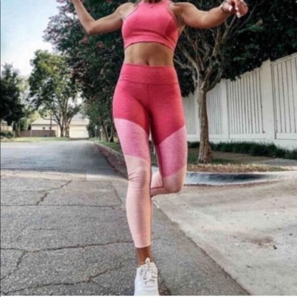 Outdoor Voices Tech Sweat 7/8 Colorblock Sculpting Compression Leggings XL - Picture 3 of 8